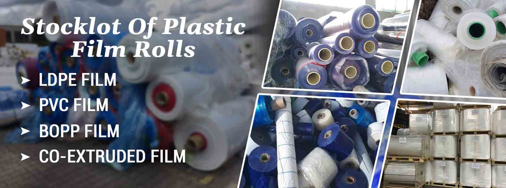 Stocklot Of Plastic Film Rolls